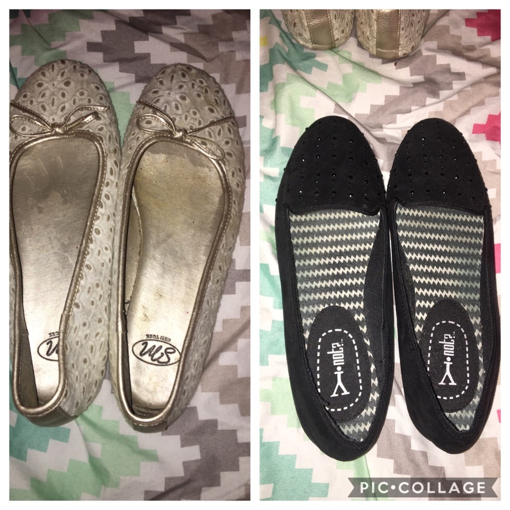 2 pairs of flats